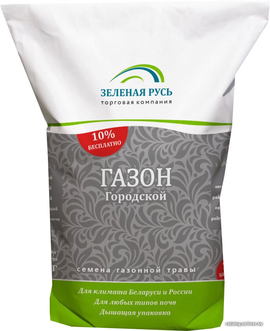 Семена Зеленая Русь Газон Городской 20 кг