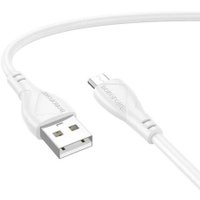 Кабель Borofone BX121 USB Type-A - microUSB (1 м, белый)