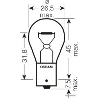 Галогенная лампа Osram P21W Original Line 2шт [7506-02B]