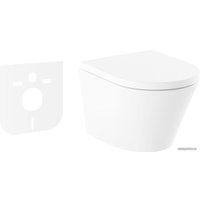 Унитаз подвесной Lavinia Boho Biore Rimless 21010006 (чаша, пневмокрышка, шум-я)