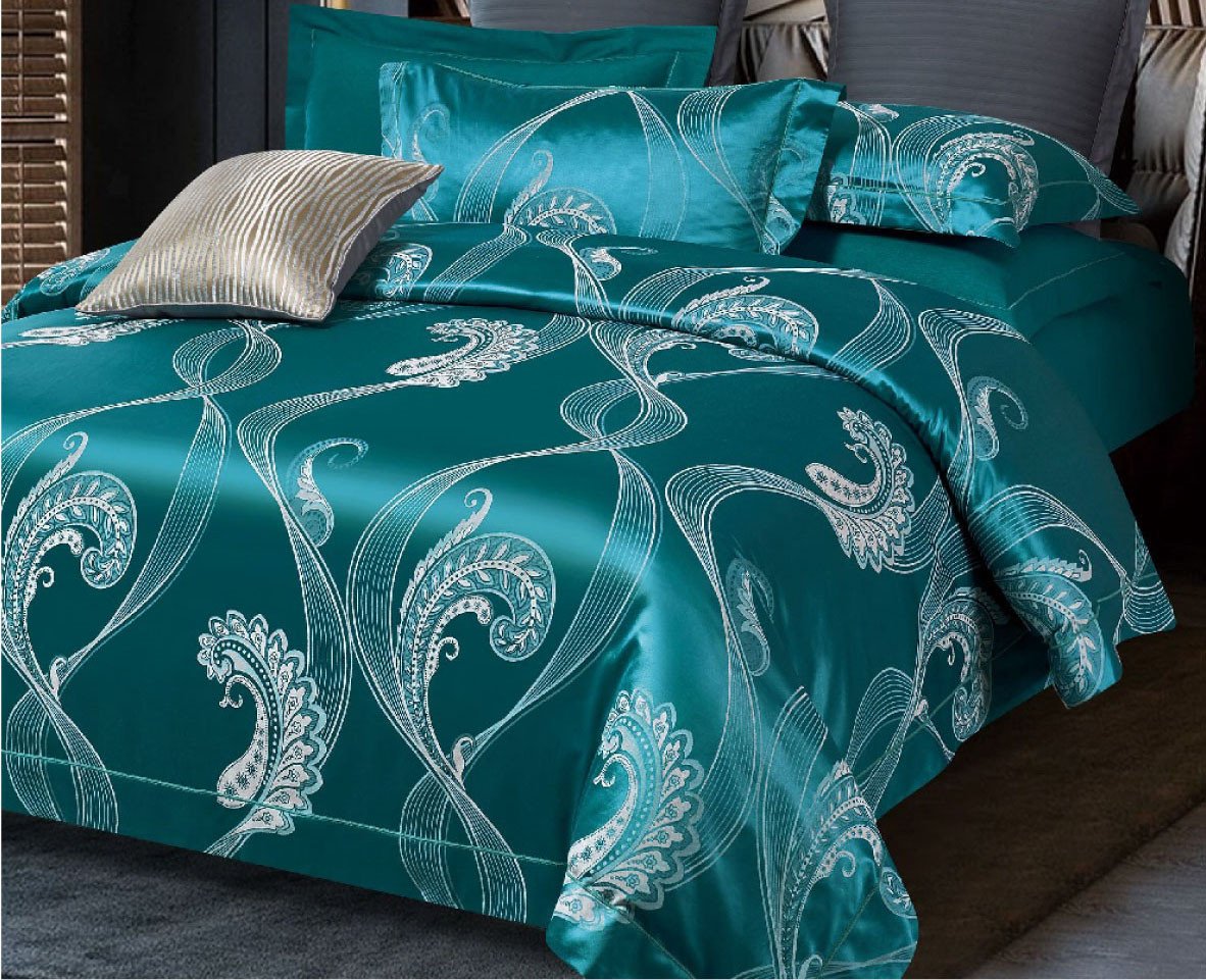 

Постельное белье Alleri Сатин Jacquard Premium семейный СЖ-080