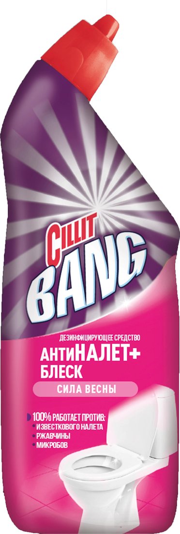 

Средство для унитаза Cillit Bang АнтиНалет+блеск Сила весны 750 мл