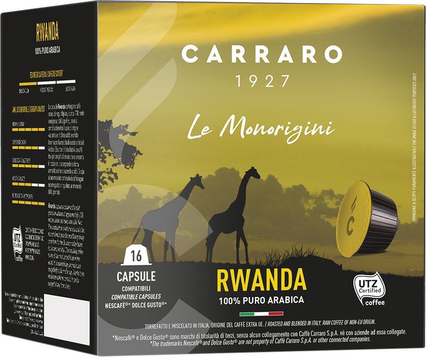 

Кофе в капсулах Carraro Rwanda Dolce Gusto 16 шт