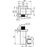 Душевая система  Rubineta Thermo-2F-Olo SQ 625039