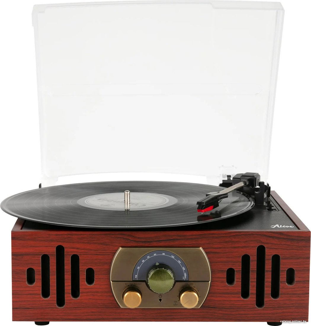 Виниловый проигрыватель Alive Audio Quattro Wood