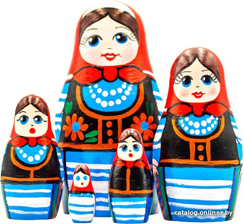 Развивающая игра Брестская Фабрика Сувениров В польском народном костюме (набор 5 шт)