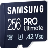 Карта памяти Samsung PRO Ultimate microSDXC 256GB (с кардридером)