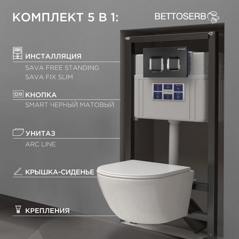 Инсталляция для унитаза Pestan Bettoserb Арк Лайн SET64567771