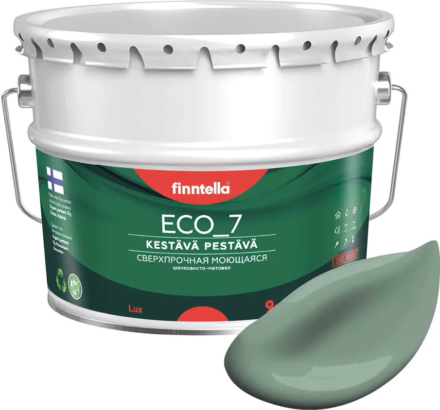 

Краска Finntella Eco 7 Naamiointi F-09-2-9-FL041 9 л (зеленый хаки)