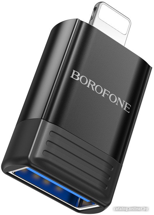 Адаптер Borofone BV18 Lightning - USB Type-A (черный)