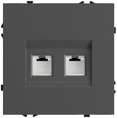 Розетка компьютерная Forkel F70 19730 (серый)