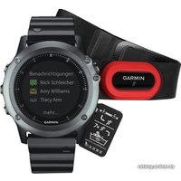 Умные часы Garmin Fenix 3 Sapphire HRM (серый/черный) [010-01338-26]