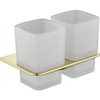 Набор стаканов для зубной щетки и пасты Grocenberg AC0056 (золото глянец)