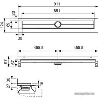 Трап/канал Tece Drainline 600901