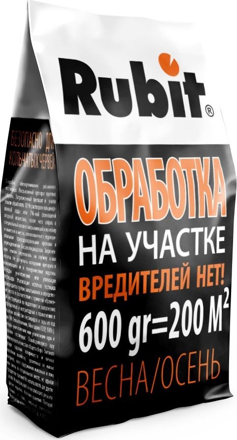 

Гранулы от вредителей Rubit Рофатокс для обработки участка от почвенных вредителей 600 г