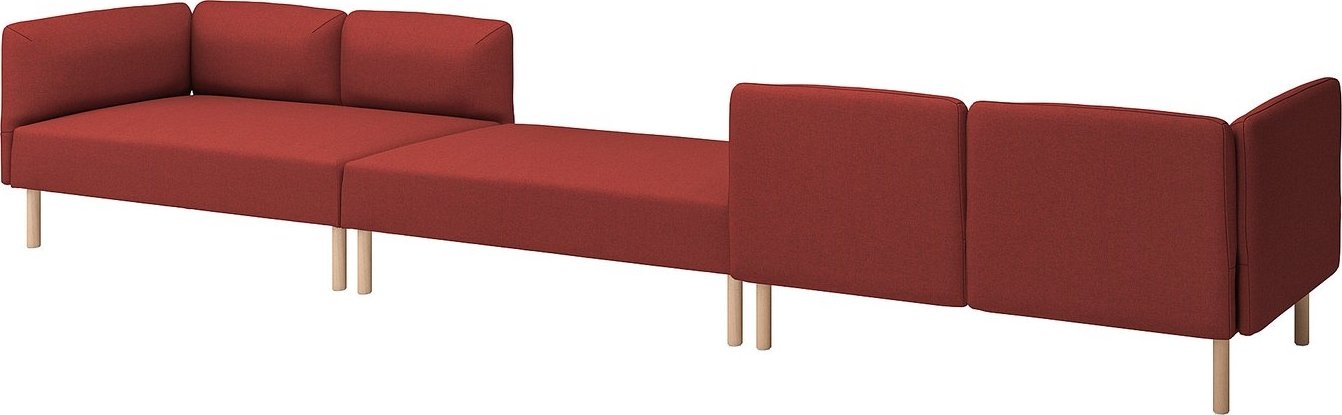 

Модульный диван Ikea Lillehem Gunnared/коричнево-красный дерево s89536201