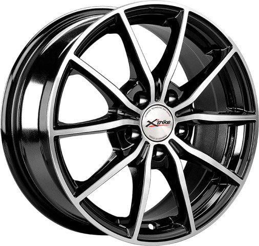

Литые диски X'trike X-111M 15x6.5" 5x114.3мм DIA 66.1мм ET 40мм BK/FP