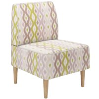 Интерьерное кресло Mio Tesoro Одос Принт (абстракция оливковый/микровелюр)