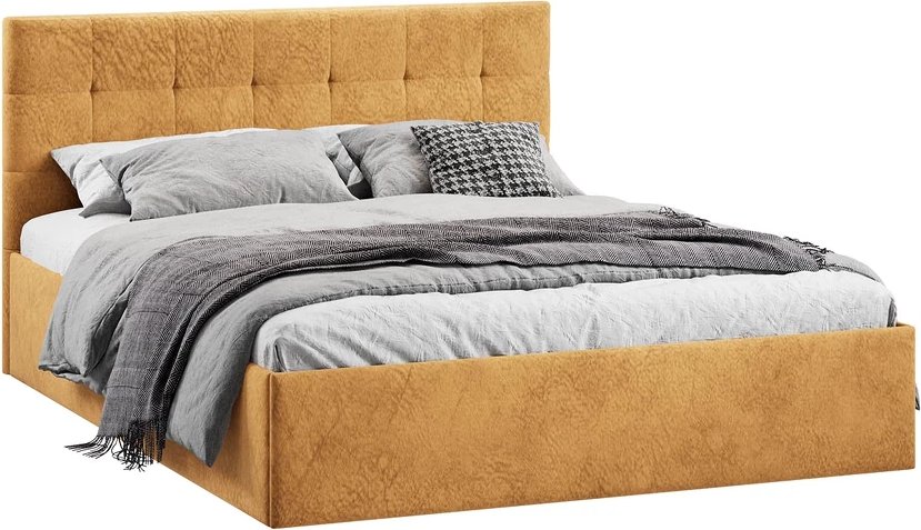 

Кровать Трия Джоли Тип 1 универсальный 140x200 (микровелюр Wellmart Yellow)