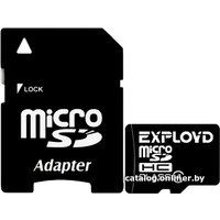 Карта памяти Exployd microSDHC (Class 4) 4GB + адаптер [EX004GCSDHC4]