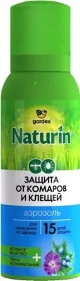 

Аэрозоль против насекомых Gardex Naturin N002 от комаров и клещей 100 мл
