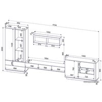 Горка Интерлиния Quartz-8 с подсветкой (дуб нокс/черный)