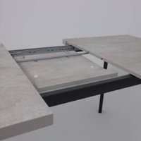 Кухонный стол Listvig Hagen 140 раздвижной 140-180x85 (цемент/черный) в Гомеле