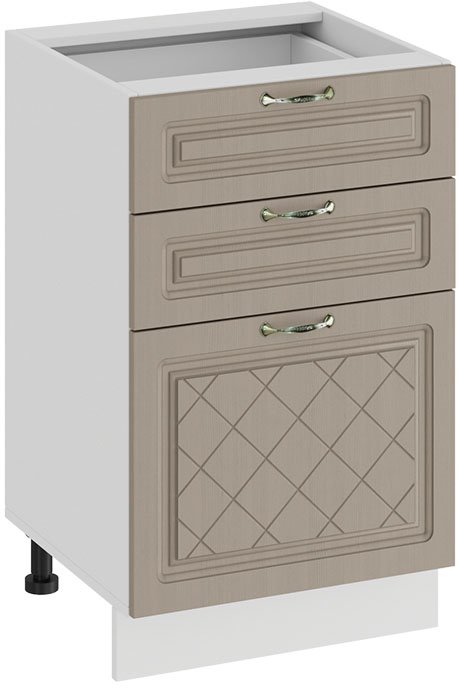 

Шкаф напольный Трия Бьянка 1Н5Я3 (белый/дуб кофе)