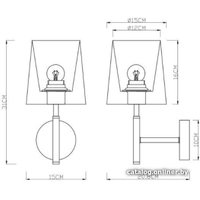 Бра Arte Lamp Rodos A2589AP-1SS