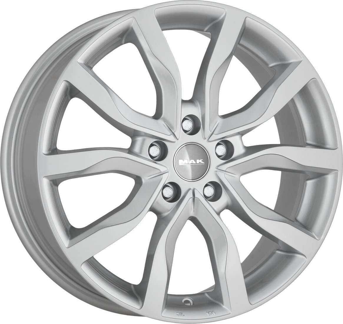 Литые диски MAK Highlands 19x8 5x108мм DIA 63.4мм ET 45мм Silver