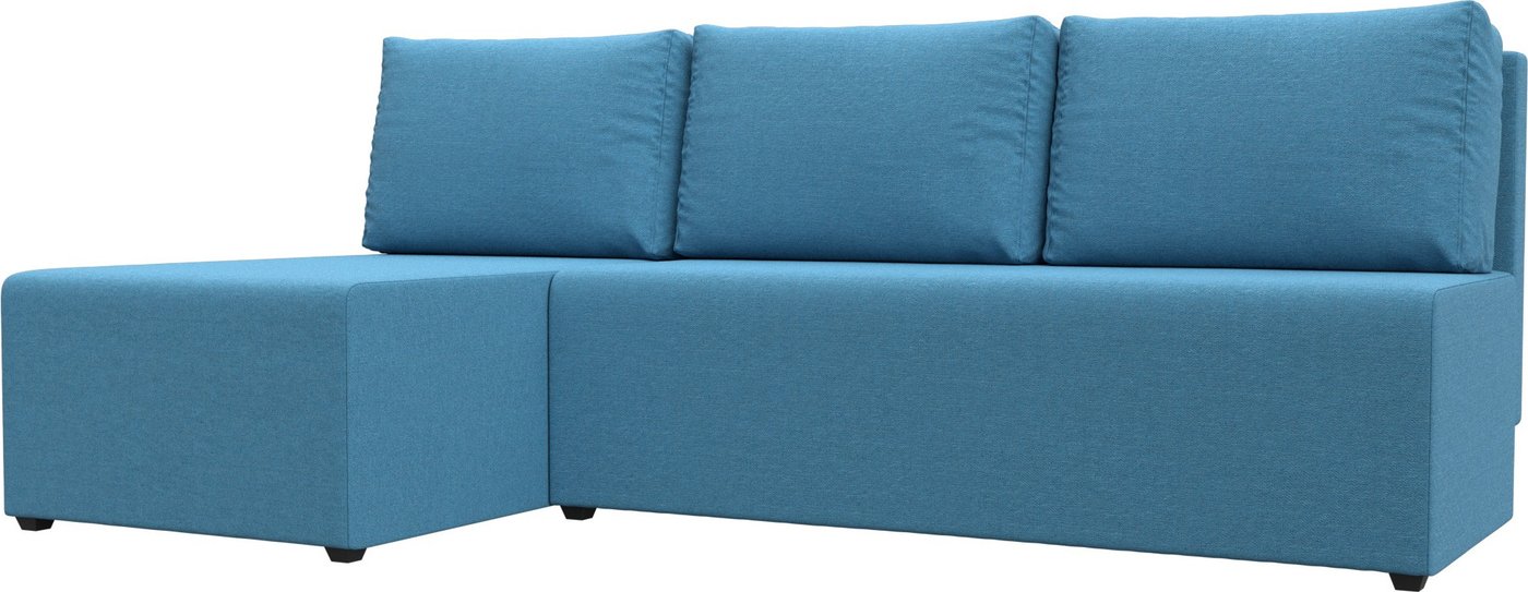 

Угловой диван Лига диванов Поло левый 125529L (рогожка амур голубой)