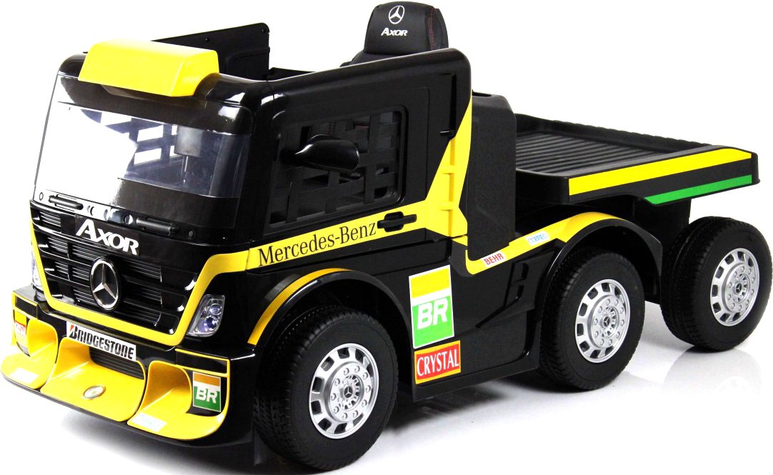 

Электромобиль RiverToys Mercedes-Benz Axor с прицепом H777HH (желтый)