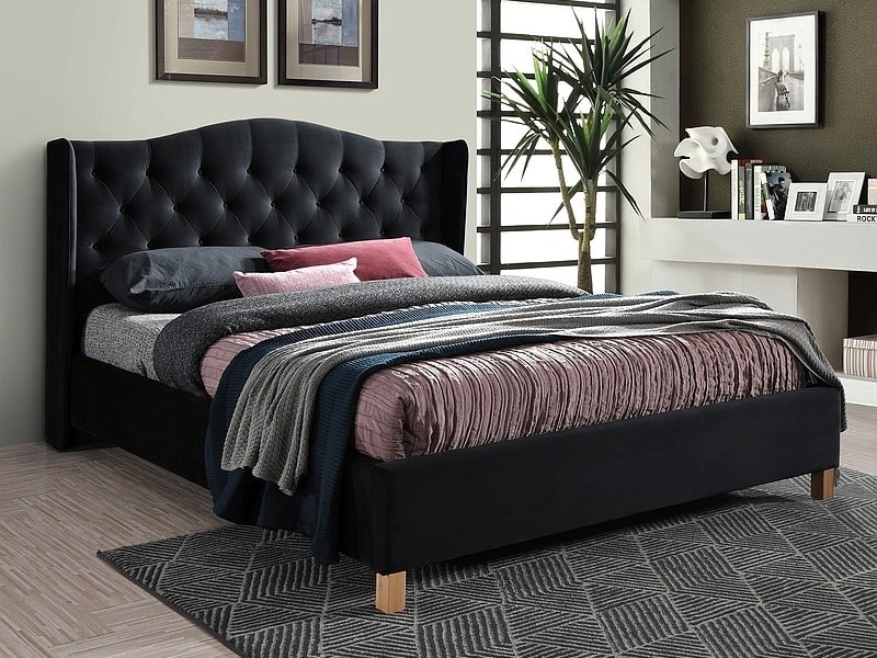 

Кровать Signal Aspen Velvet 160x200 (черный)