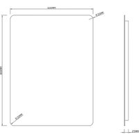  Roxen Зеркало Bella 510055-60AF 60x80