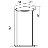  Belux Микро Шкаф с зеркалом [ВУШ38] в Бобруйске