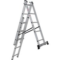 Лестница-стремянка Новая высота NV 123 алюминиевая трёхсекционная 3x5 ступеней