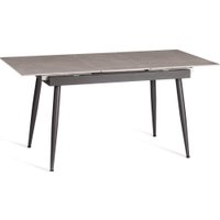 Кухонный стол TetChair Балморал 120+40x80x75 (серый/черный)