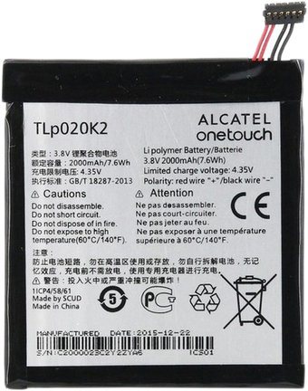 Аккумулятор для телефона Копия Alcatel TLp020K2