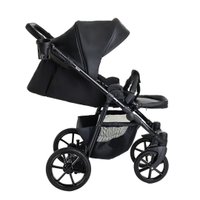 Универсальная коляска Pituso Tossa 2 в 1 (кожа, black)