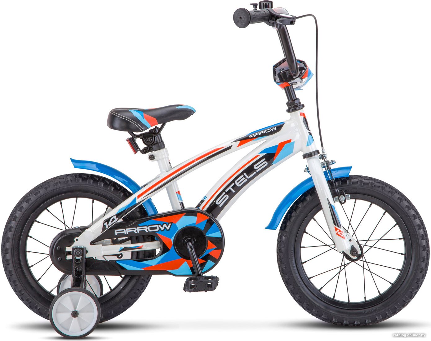 Детский велосипед Stels Arrow 14 V020 2023 (белый/синий)