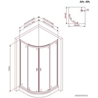 Душевой поддон AM.PM X-Joy W88T-205-080W