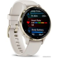 Умные часы Garmin Venu 3S (слоновая кость, с силиконовым ремешком)