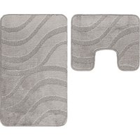 Набор ковриков Maximus Symphony 2507 Fungi (50x80/40x50, серый)