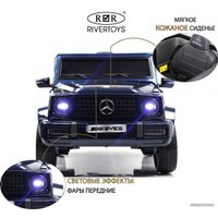 Электромобиль RiverToys Mercedes-AMG G63 4WD G333GG (синий глянец)