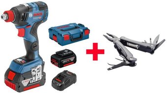 Гайковерт Bosch GDX 18V-200 C Professional 0615990L00 (с 2-мя АКБ, кейс)