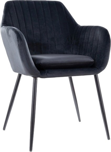 

Стул с подлокотниками Signal Wenus Velvet (bluvel 19 черный)