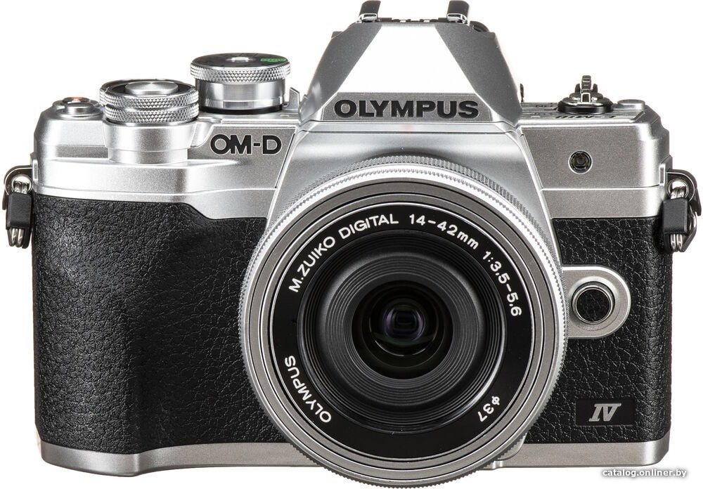 Беззеркальный фотоаппарат Olympus OM-D E-M10 Mark IV Kit 14-42mm (серебристый)