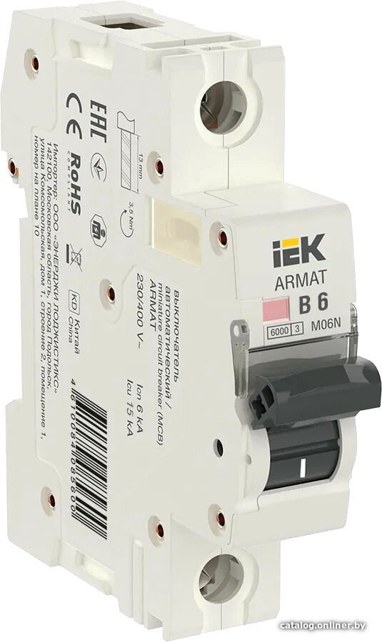 Выключатель автоматический IEK AR-M06N-1-B006