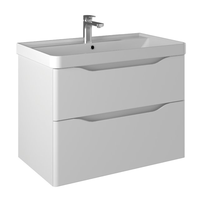 Briz Тумба с умывальником Равенна 80 Beauty 250 03-18080-20 00 БЕЛ