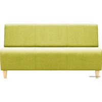 Диван Brioli РудиД трехместный (рогожка, J9 желтый)